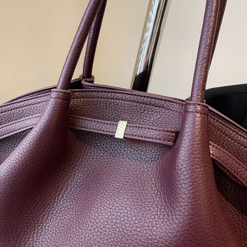 Sandy Structured PU Leather Underarm Shoulder Tote Bag
