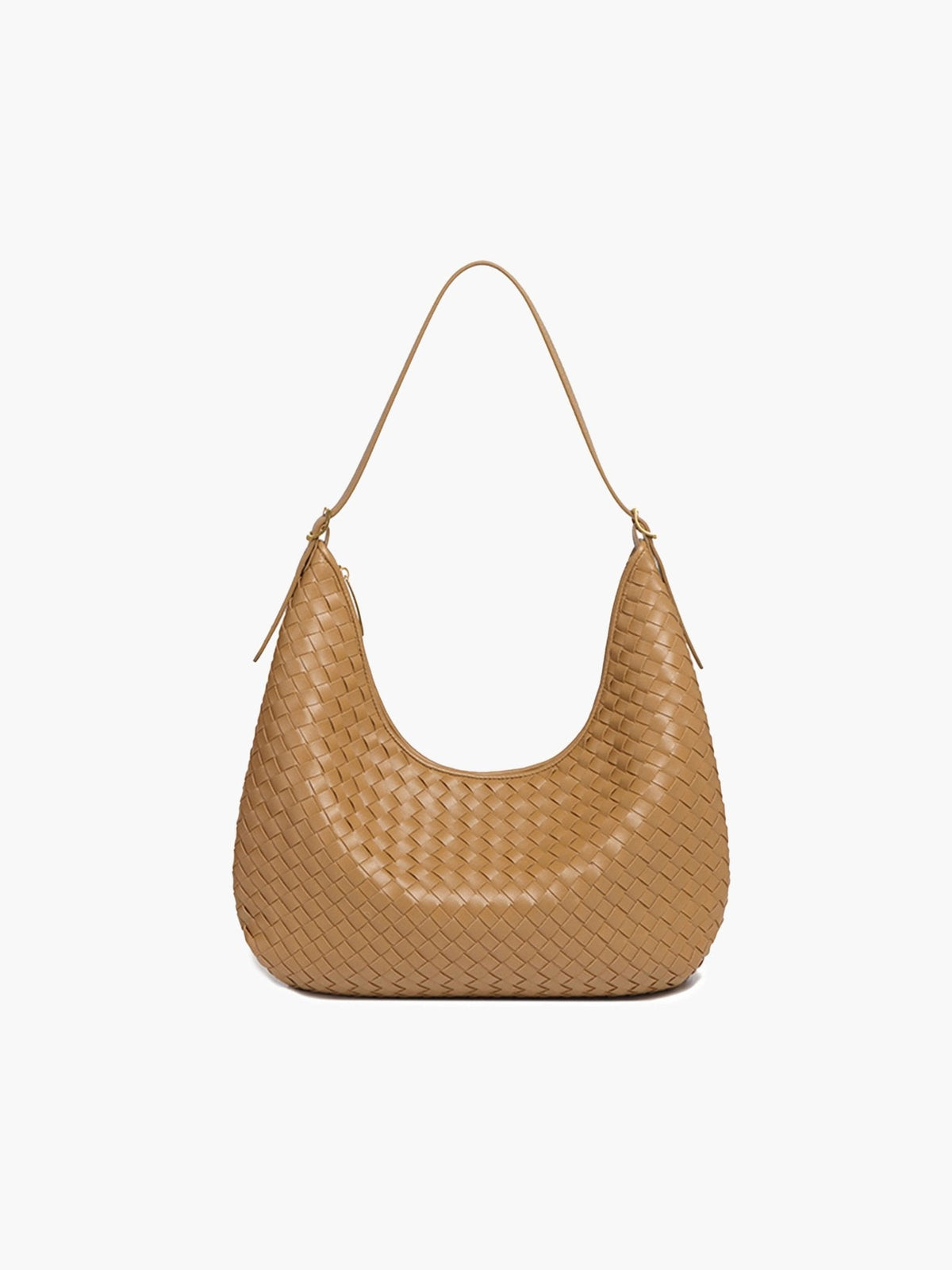 Scarlett Woven Vegan Leather Tote Bag with Dual Handles