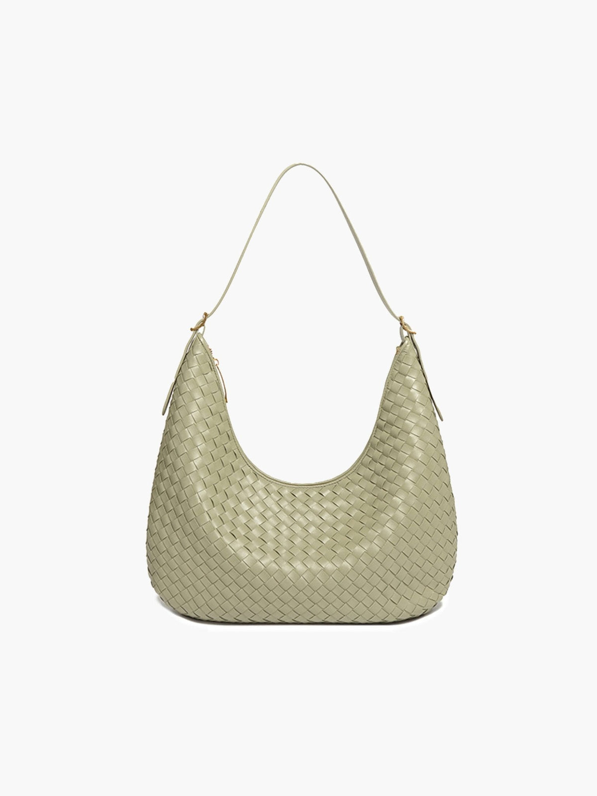 Scarlett Woven Vegan Leather Tote Bag with Dual Handles