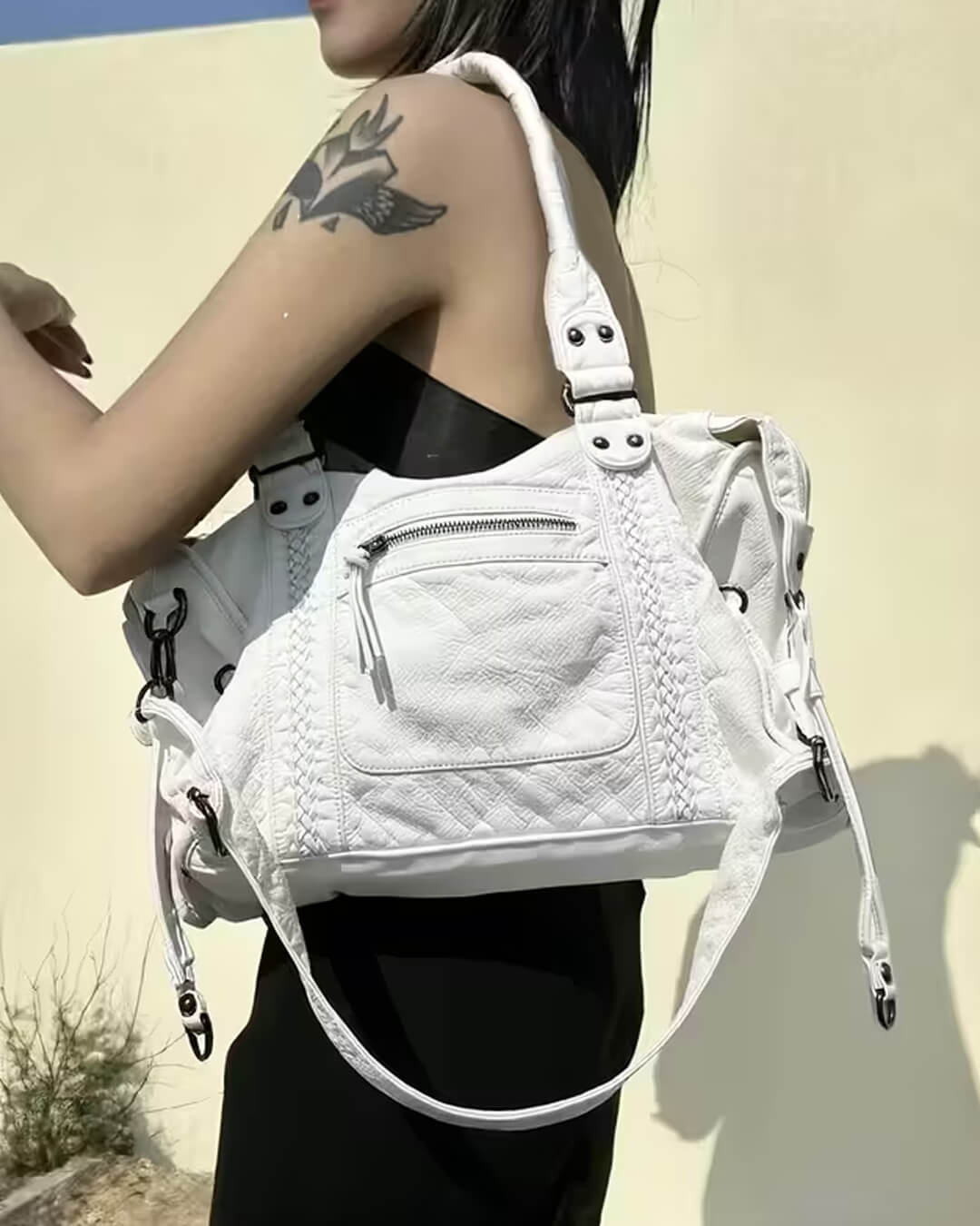 Tanja Compact Vegan Leather Shoulder and Crossbody Bag – view 10