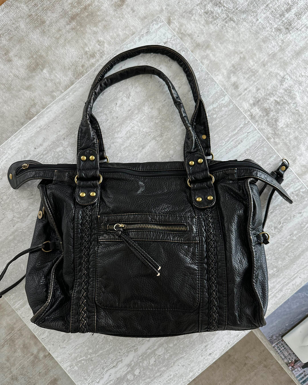 Tanja Compact Vegan Leather Shoulder and Crossbody Bag – view 3