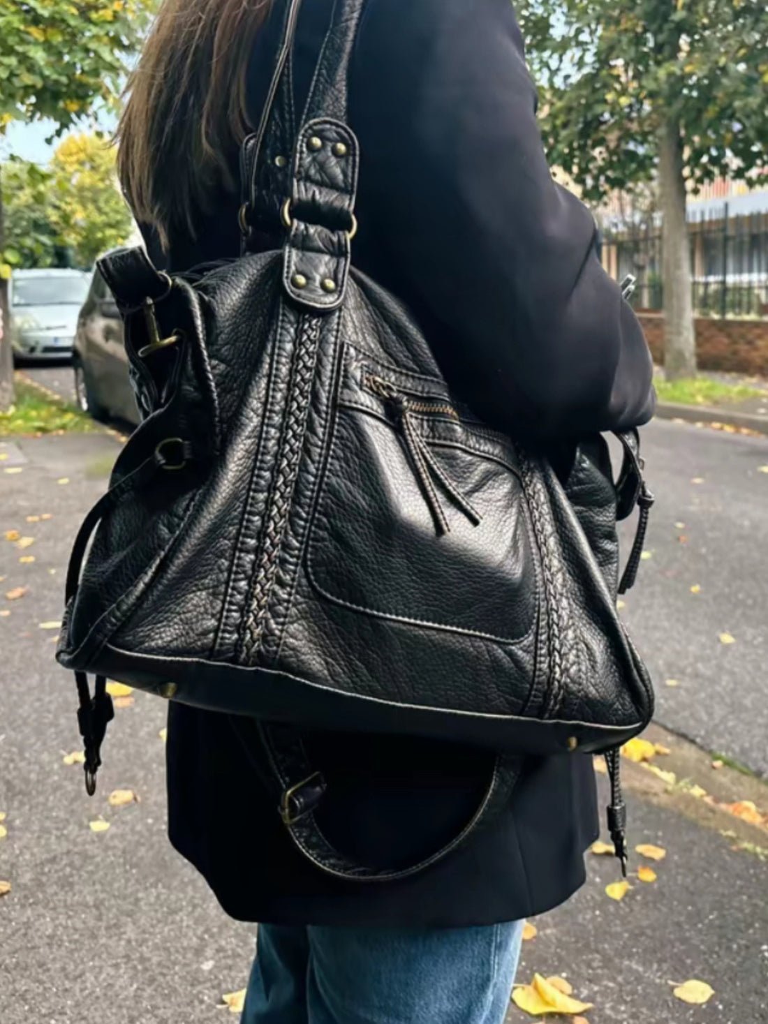 Tanja Compact Vegan Leather Shoulder and Crossbody Bag
