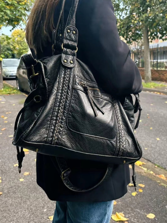 Tanja Compact Vegan Leather Shoulder and Crossbody Bag