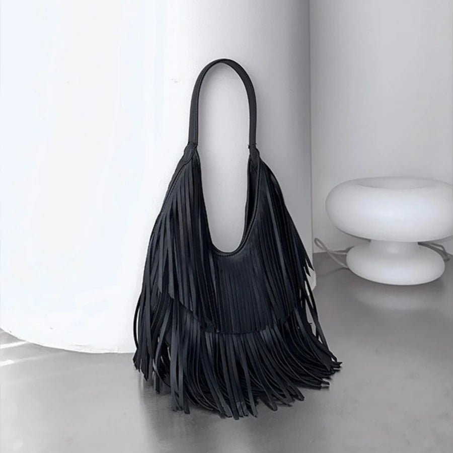 Tatiana Long Tassel PU Leather Hobo Shoulder Bag – view 4
