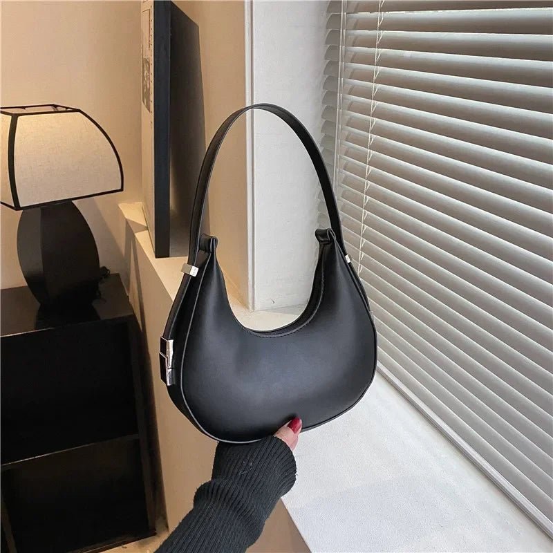Tyla Lightweight Vegan Leather Hobo Shoulder Bag with Zip – view 6