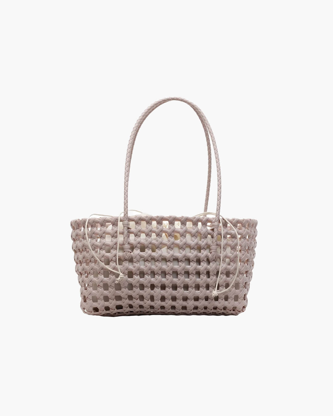 Claudia Cut-Out Vegan Leather Shoulder Tote Bag with Zip